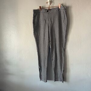 Betabrand Catstooth Skinny-Leg Pencil Dress Pant Yoga Pants cat print